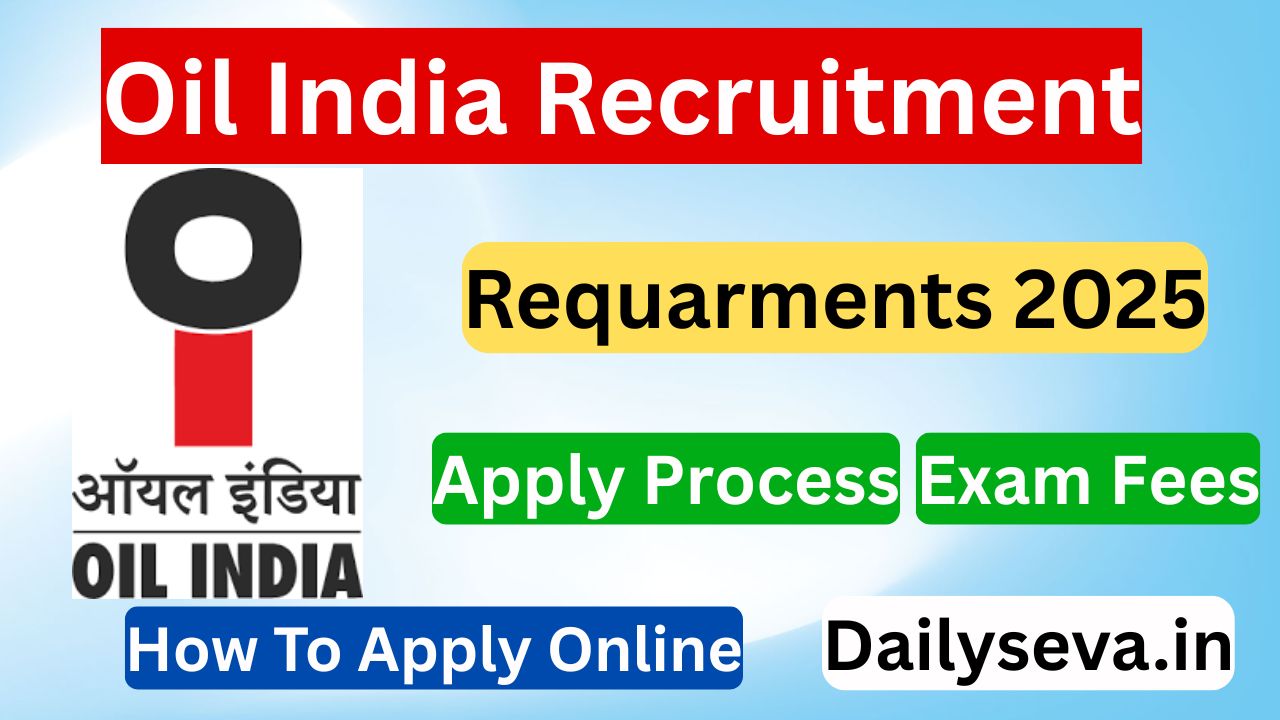 Oil India Recruitment 2025 – Apply Online
