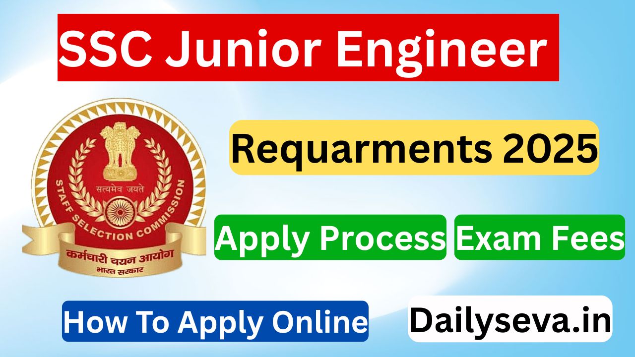 SSC Junior Engineer Requarments 2025